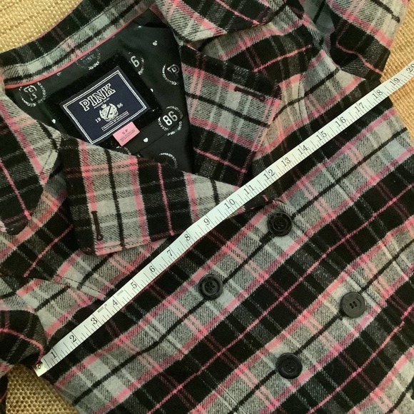 VS PINK Wool Pea Coat Size Small - Picture 8 of 10